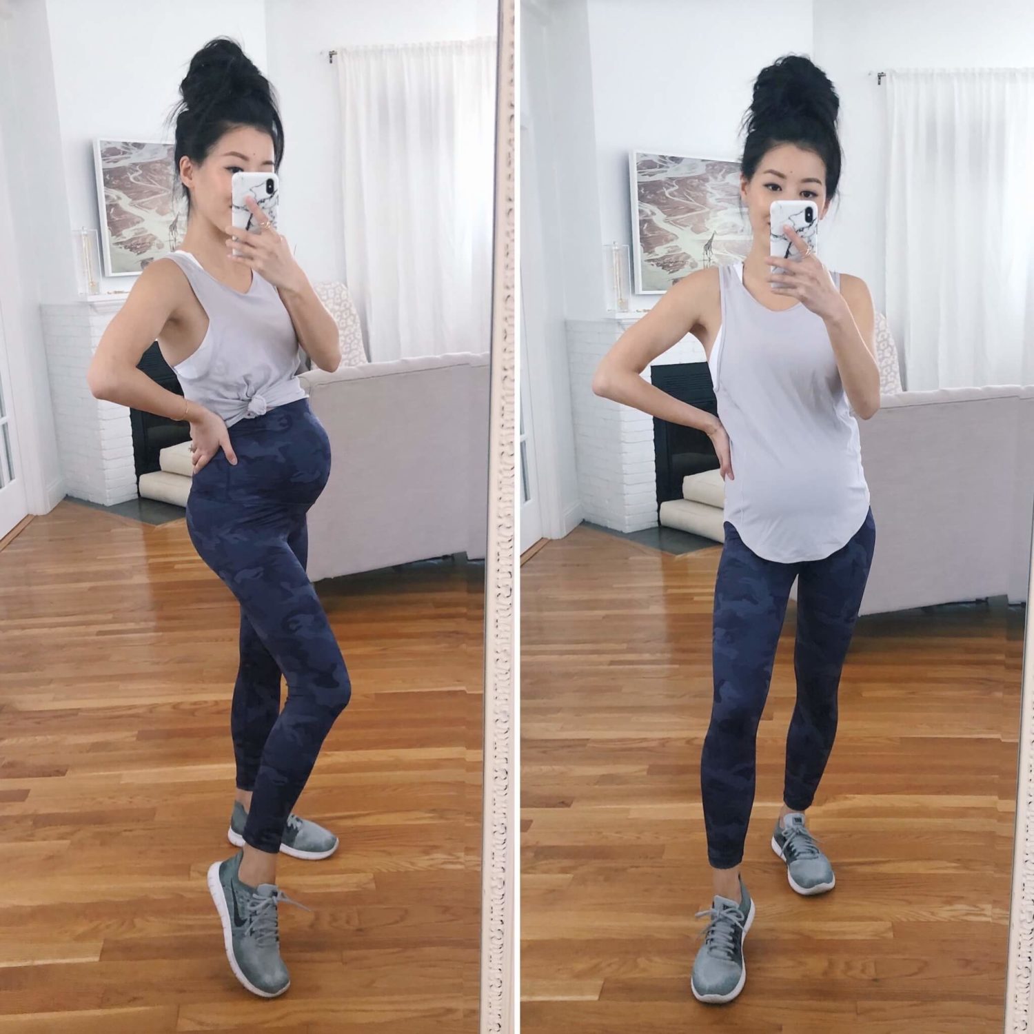 petite maternity workout outfit