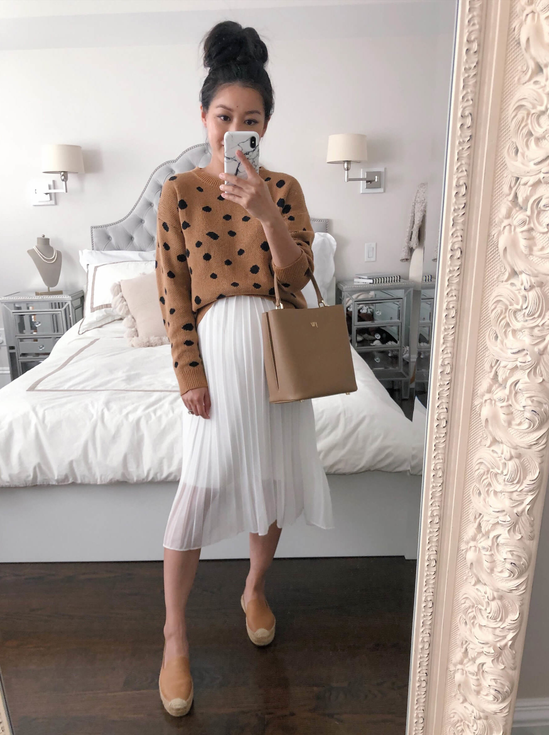 how to style a leopard sweater soludos leather flats
