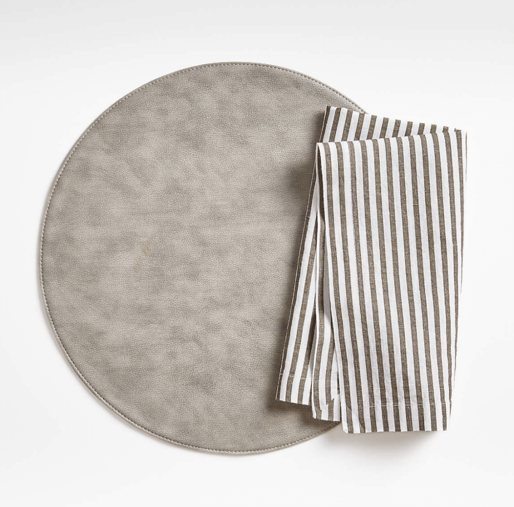 stylish easy clean round placemats