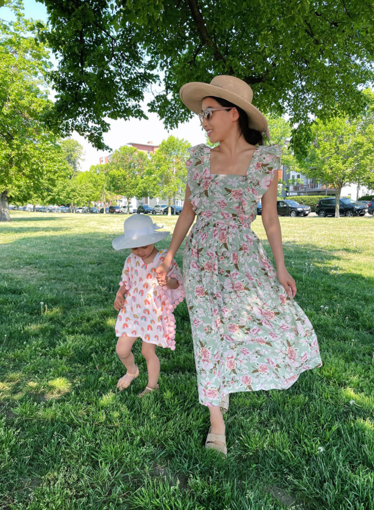 boston mom and me toddler girl summer style