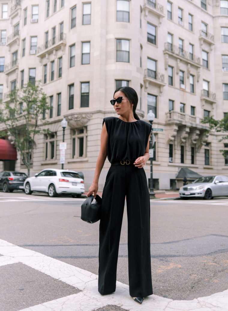 black pants outfit business attire for women